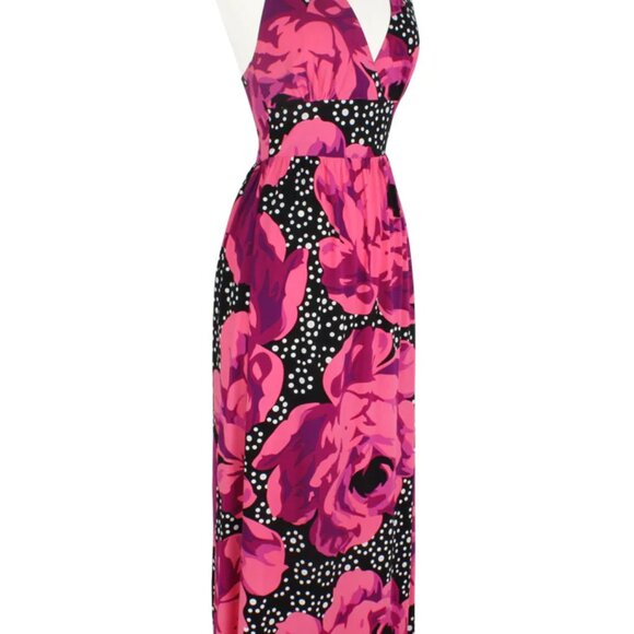 Trashy Diva Summer Love Halter Maxi Dress Polka Dot Rose Size 22 NEW WITH TAGS - Picture 3 of 8